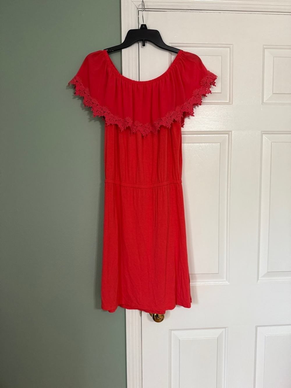 MICHAEL Michael Kors Coral Off-Shoulder Dress with Elastic Neckline